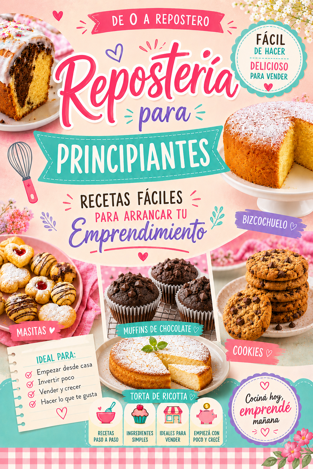 REPOSTERIA PARA PRINCIPIANTES + 3 BONOS DE REGALO!!!