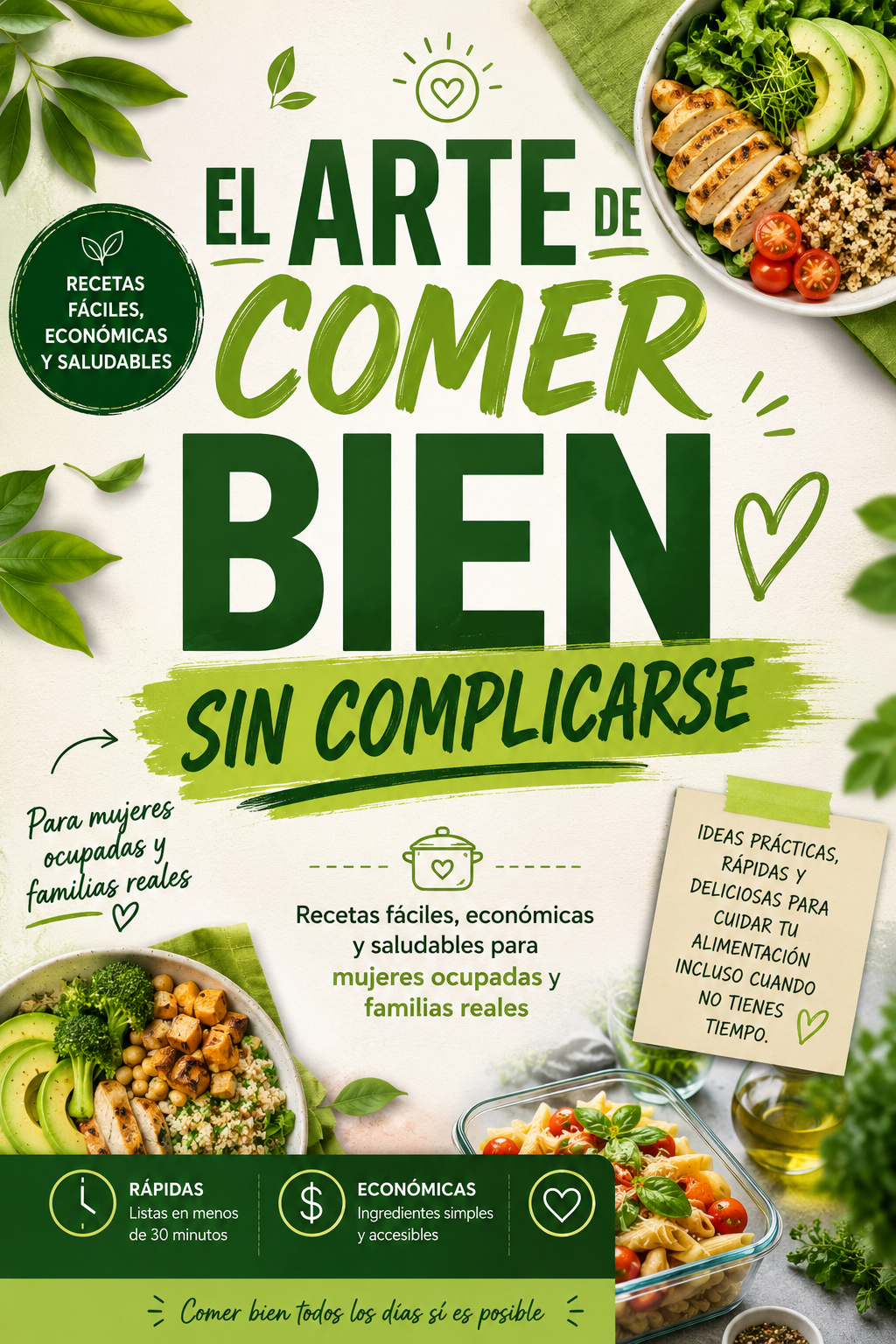 EL ARTE DE COMER BIEN SIN COMPLICARSE + 3 BONOS GRATIS!!!